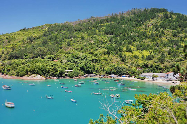 Vista do Ponta dos Ganchos Resort (Foto: divulgação)