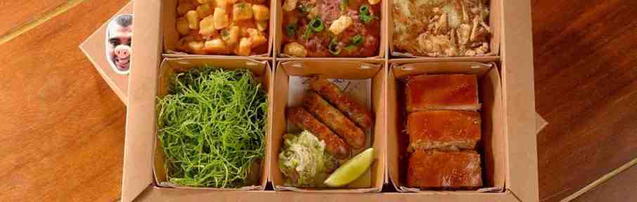 Com comida caseira, kits para montar hot dog em casa e petiscos, a Casa do Porco terá uma caixa prato feito, o #CPF, com degustação do restaurante mais disputado de São Paulo