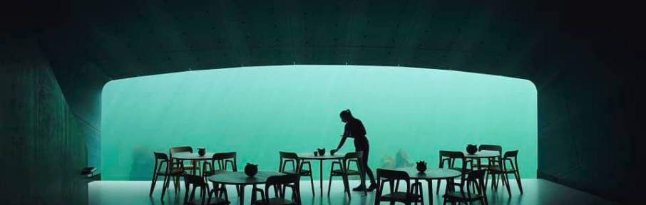 Instalação oferece vistas únicas do ambiente marinho através de uma janela panorâmica de 11 metros de largura