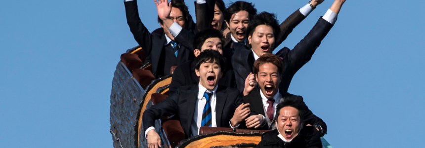 Sem gritar na montanha-russa: as novas regras para parques de diversão no Japão