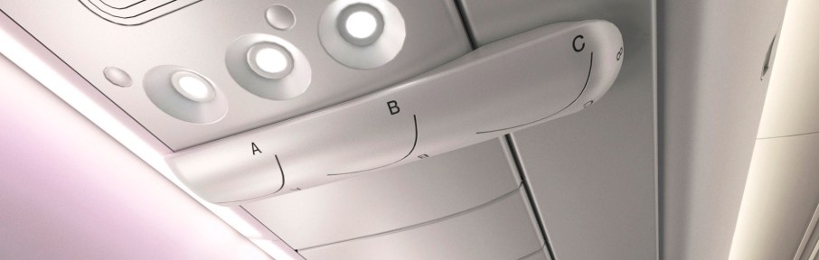 Dispositivo aumenta o fluxo de ar e ajuda a minimizar a propagação de germes a bordo, criando um “escudo” invisível ao redor dos passageiros