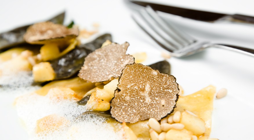 Ravioli with truffles