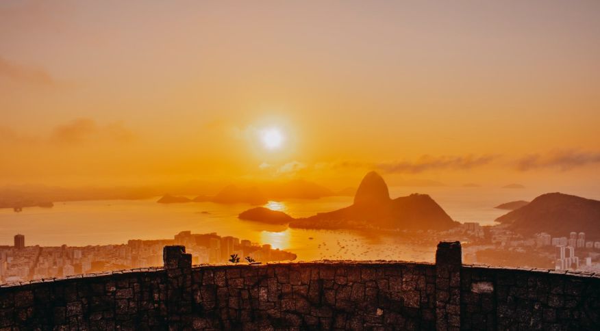 Vista do Rio de Janeiro a partir do Mirante Dona Marta, no bairro de Santa Teresa