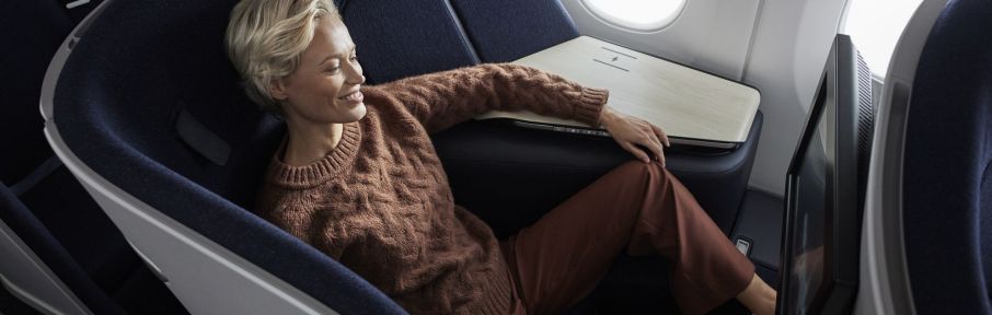 Finnair, a maior companhia da Finlândia, quer revolucionar o mercado com um novo conceito de luxo nos céus: apesar de não reclinarem, os assentos prometem máximo conforto
