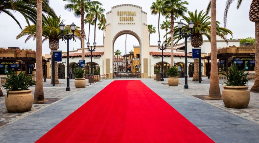 Entrada do Universal Studios Hollywood, parque temático e estúdio da empresa nos arredores de Los Angeles