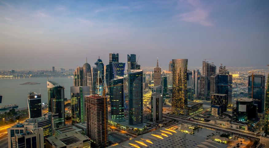 Westbay é um dos principais bairros de Doha, no Catar, que receberá a Copa do Mundo de 2022